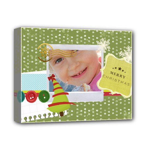 merry christmas, happy new year, xmas - Deluxe Canvas 14  x 11  (Stretched)