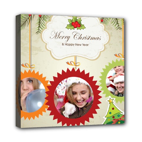 merry christmas, happy new year, xmas - Mini Canvas 8 x 8 (Stretched) merry christmas, happy new year, xmas - Mini Canvas 8 x 8 (Stretched)