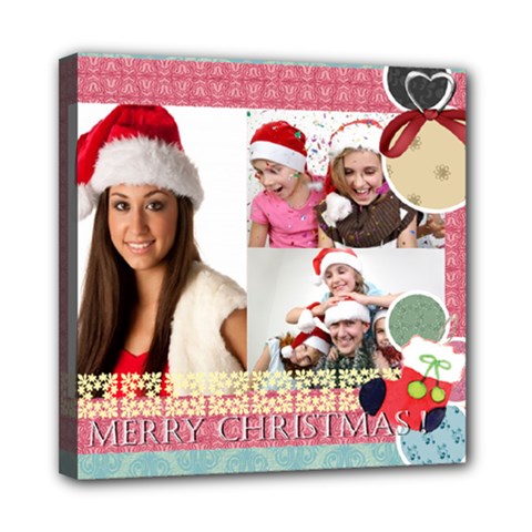 merry christmas, happy new year, xmas - Mini Canvas 8 x 8 (Stretched) merry christmas, happy new year, xmas - Mini Canvas 8 x 8 (Stretched)