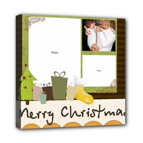 merry christmas, happy new year, xmas - Mini Canvas 8  x 8  (Stretched)