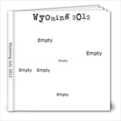 Wyoming 2012 Vacation - 8x8 Photo Book (20 pages)