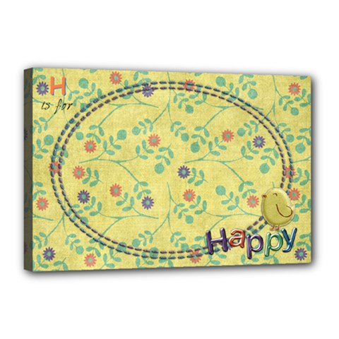 Happy Canvas - Canvas 18 x 12 (Stretched) Happy Canvas - Canvas 18 x 12 (Stretched)