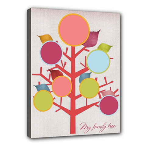 Colorful Family Tree (girly) 16x12 Canvas - Canvas 16 x 12 (Stretched) Colorful Family Tree (girly) 16x12 Canvas - Canvas 16 x 12 (Stretched)