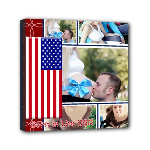 USA 4- july - Mini Canvas 6 x 6 (Stretched) USA 4- july - Mini Canvas 6 x 6 (Stretched)