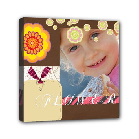 flower kids - Mini Canvas 6 x 6 (Stretched) flower kids - Mini Canvas 6 x 6 (Stretched)