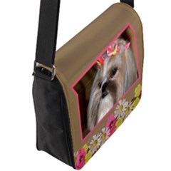Flap Closure Messenger Bag (L) 