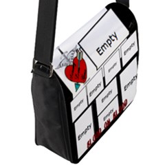 Flap Closure Messenger Bag (L) 
