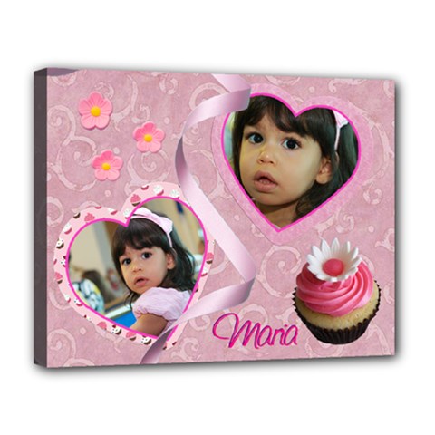 pink swirls - Canvas 14 x 11 (Stretched) pink swirls - Canvas 14 x 11 (Stretched)