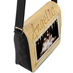 Flap Closure Messenger Bag (L) 