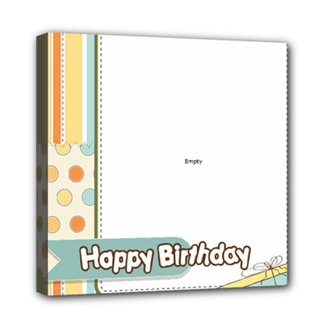 happy birthday - Mini Canvas 8  x 8  (Stretched)