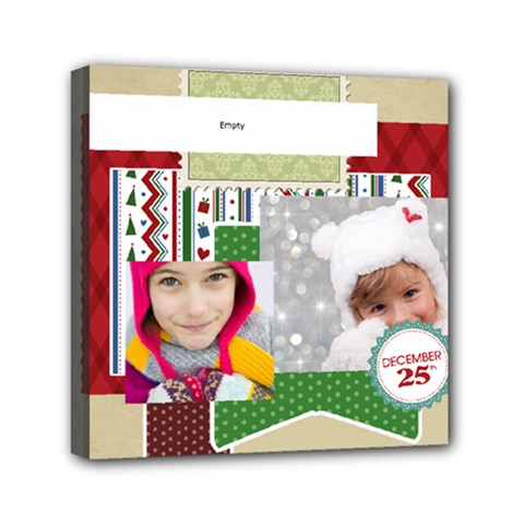 merry christmas - Mini Canvas 6  x 6  (Stretched)