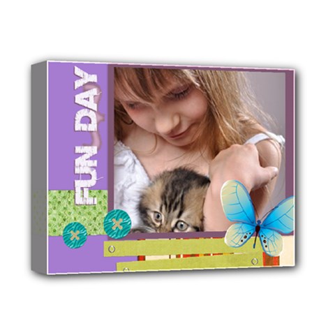 fun kids - Deluxe Canvas 14  x 11  (Stretched)