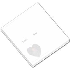 Golden Heart Locket Small Memo Pad