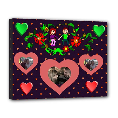 Love Swing 14  by 11  stretched canvas - Canvas 14  x 11  (Stretched)
