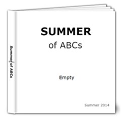 ABCs - Summertime Footprints in the Sand - 8x8 Deluxe Photo Book (20 pages)