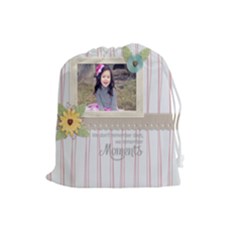 Drawstring Pouch: Moments - Drawstring Pouch (Large) Drawstring Pouch: Moments - Drawstring Pouch (Large)