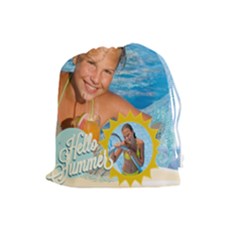summer - Drawstring Pouch (Large)
