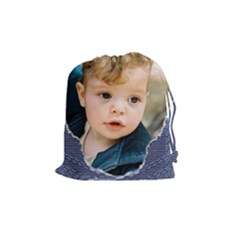Torn Jean Drawstring Pouch (medium)