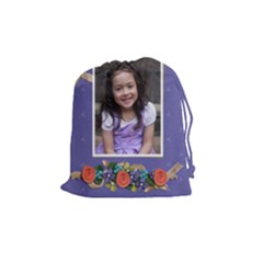 Drawstring Pouch (M): Flowers2 - Drawstring Pouch (Medium)