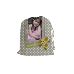 Drawstring Pouch (M): Sweet Life - Drawstring Pouch (Medium)