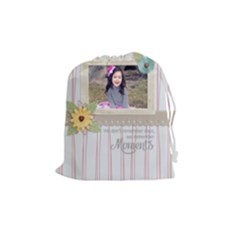 Drawstring Pouch (M): Moments - Drawstring Pouch (Medium)