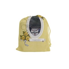 Drawstring Pouch (M): Happiness - Drawstring Pouch (Medium)