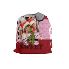 sweet love - Drawstring Pouch (Large) sweet love - Drawstring Pouch (Large)