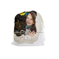 love - Drawstring Pouch (Large)