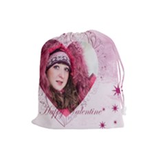 love - Drawstring Pouch (Large)