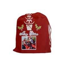 Drawstring Pouch: (L) Merry Christmas - Drawstring Pouch (Large) Drawstring Pouch: (L) Merry Christmas - Drawstring Pouch (Large)