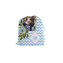 Drawstring Pouch (S) : Chevron Blue - Drawstring Pouch (Small) Drawstring Pouch (S) : Chevron Blue - Drawstring Pouch (Small)