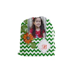 Drawstring Pouch (M): Chevron Green - Drawstring Pouch (Medium) Drawstring Pouch (M): Chevron Green - Drawstring Pouch (Medium)