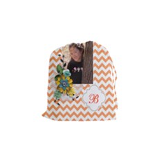 Drawstring Pouch (S) : Chevron Orange - Drawstring Pouch (Small) Drawstring Pouch (S) : Chevron Orange - Drawstring Pouch (Small)