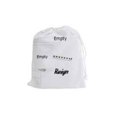 Drawstring Pouch (M): Red Stripes - Drawstring Pouch (Medium)