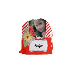 Drawstring Pouch (S) : Red Stripes - Drawstring Pouch (Small) Drawstring Pouch (S) : Red Stripes - Drawstring Pouch (Small)