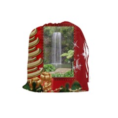 Merry Christmas Drawstring Pouch (large) Merry Christmas Drawstring Pouch (large)