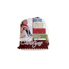 merry christmas - Drawstring Pouch (Small)