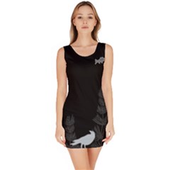 Full Print Bodycon Dress One Piece