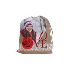 love - Drawstring Pouch (Medium)