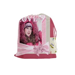 love - Drawstring Pouch (Large) love - Drawstring Pouch (Large)