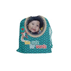 Drawstring Pouch (M): Too Cute - Drawstring Pouch (Medium) Drawstring Pouch (M): Too Cute - Drawstring Pouch (Medium)