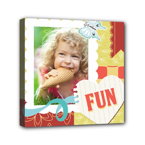 kids - Mini Canvas 6  x 6  (Stretched)