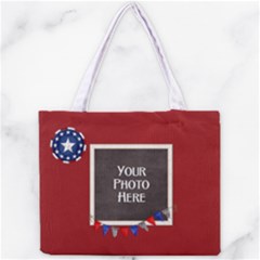 Red White and Blue tiny tote - Mini Tote Bag