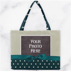 Covered in Teal tiny tote - Mini Tote Bag