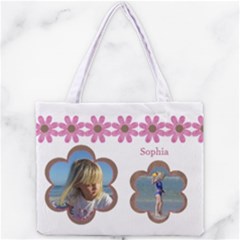 Pink DaisyFull Tiny Tote Bag - Mini Tote Bag
