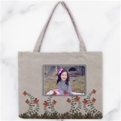 Tiny Tote Bag : Garden of Flowers - Mini Tote Bag