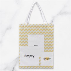 Classic Tote Bag: Yellow Chevron