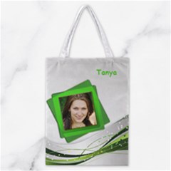 Green And Silver Classic Tote Bag