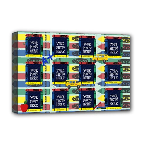 Crayons Deluxe 18x12 - Deluxe Canvas 18  x 12  (Stretched)