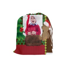 xmas - Drawstring Pouch (Large)